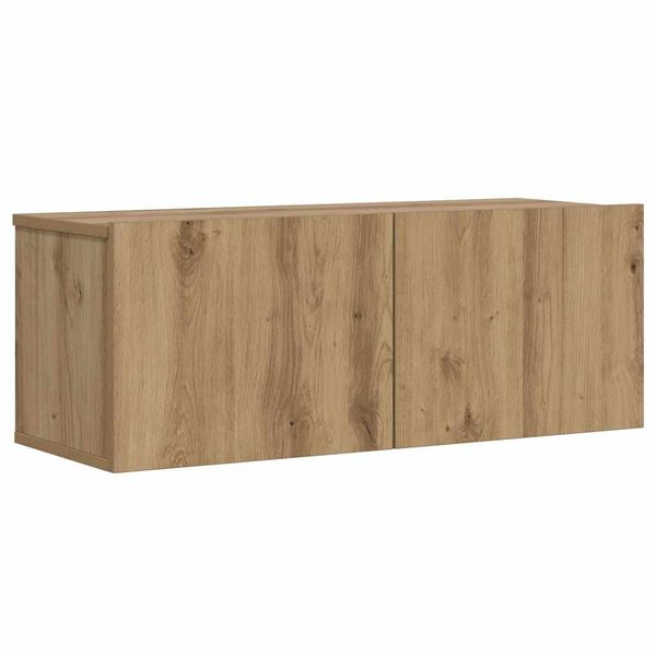 vidaXL Tv-wandmeubel 80x30x30 cm bewerkt hout artisanaal eikenkleurig