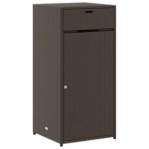 vidaXL Tuinkast 55x55x111 cm poly rattan bruin