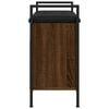 vidaXL Schoenenbankje 65,5x32x57,5 cm bewerkt hout bruin eikenkleur