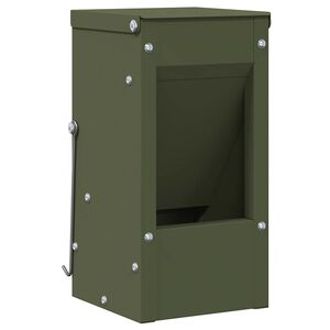 vidaXL Konijnenvoer Olijf Groen 12,5 x 12,5 x 25 cm 1,5 kg