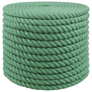 vidaXL Jute Touw 20 mm Groen 100% Tossa jute