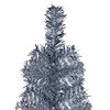 vidaXL Kerstboom smal 210 cm zilverkleurig