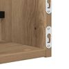 vidaXL Wandplank Wandgemonteerd 2 pcs Artisan Eiken 60 x 16 x 14 cm