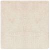 vidaXL Antislip Shaggy Tapijt Cr&egrave;mekleurig 120 x 120 cm PP