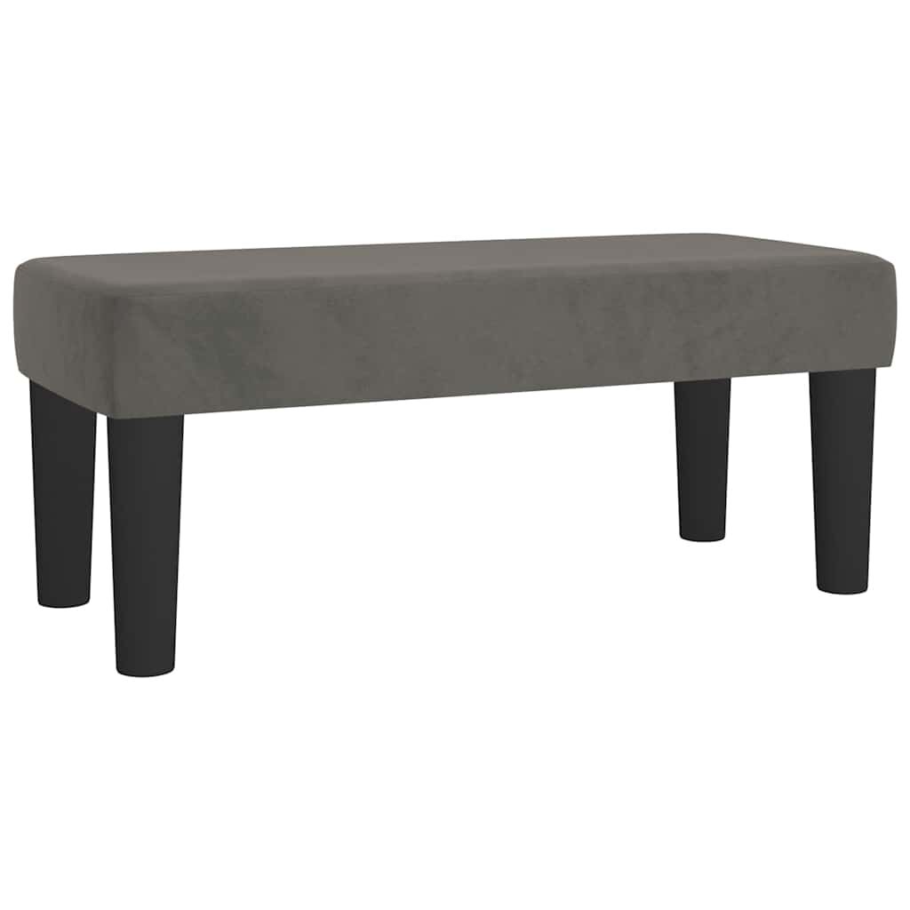 vidaXL Boxspring met matras fluweel donkergrijs 120x190 cm