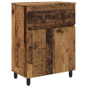 vidaXL Badkamer Waskom Oud hout 60 x 35 x 80 cm Bewerkt hout