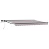 vidaXL Handmatige Luifelhouder met LED's 5 x 3 m