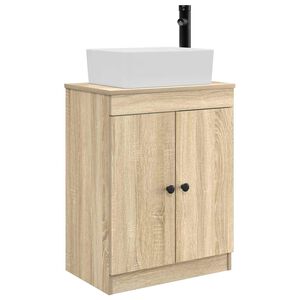 vidaXL Badkamermeubel met Wasbak Sonoma Eiken 54 x 35 x 83 cm