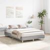 vidaXL Bedframe zonder matras 140x190 cm spaanplaat grijs sonoma