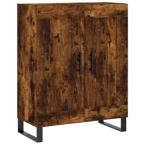 vidaXL Dressoir 69,5x34x90 cm bewerkt hout gerookt eikenkleurig