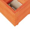 vidaXL Plantenbak 50x50x49,5 cm massief grenenhout wasbruin