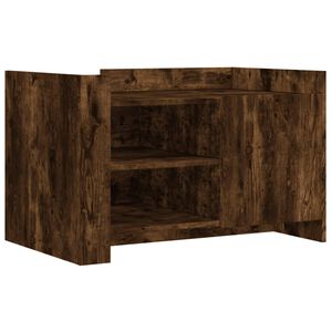 vidaXL Salontafel 80x50x50 cm bewerkt hout gerookt eikenkleurig