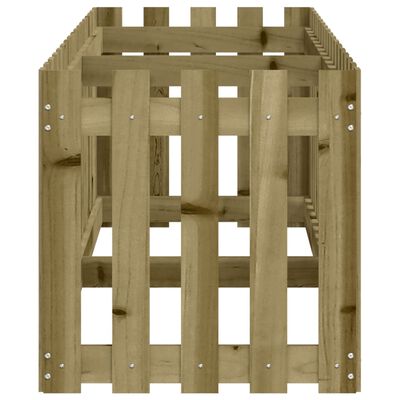 vidaXL Plantenbak verhoogd hekontwerp 200x50x50 cm geïmpregneerd hout