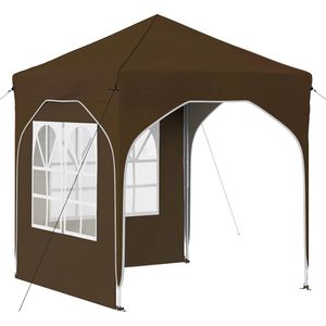 vidaXL Pop-up partytent 192 x 192 x 245 cm Taupe