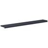 vidaXL Raamsokkel Antraciet met houten nerf 120 x 20 x 4,5 cm PVC