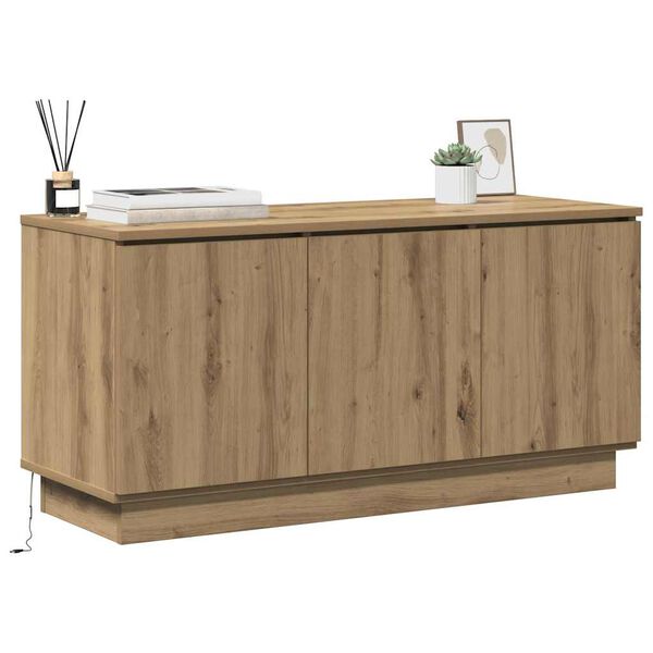 vidaXL TV-kast Artisan Eiken 100 x 38 x 49 cm Bewerkt hout
