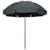 vidaXL Parasol met stalen paal 300 cm antracietkleurig