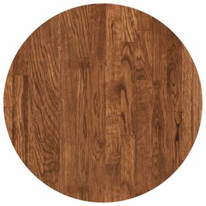 vidaXL Tafelblad Licht Bruin &Oslash; 40 x 2,5 cm Massief Eikenhout