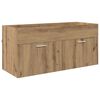 vidaXL Wastafelkast Artisan Eiken Bewerkt hout