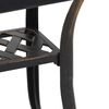 vidaXL Tuintafel 53x53x53 cm gietaluminium bronskleurig