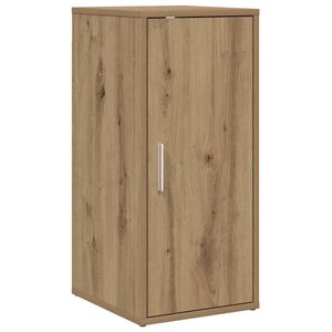 vidaXL Schoenenkast 32x35x70 cm bewerkt hout artisanaal eikenkleur