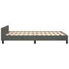vidaXL Bedframe zonder matras 120x200 cm fluweel donkergrijs