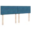 vidaXL Ottoman bed met matras 180x200 cm fluweel donkerblauw