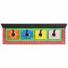 vidaXL Kapstok Zwart 80 x 25 x 2 cm Massief Mango Hout