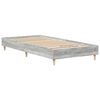 vidaXL Bedframe zonder matras 100x200 cm spaanplaat grijs sonoma