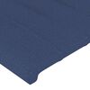 vidaXL Hoofdbord blauw 80x5x118/128 cm stof