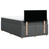 vidaXL Boxspring met matras stof donkergrijs 120x200 cm