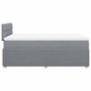 vidaXL Boxspring met matras stof lichtgrijs 120x190 cm
