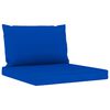 vidaXL 10-delige Loungeset met blauwe kussens