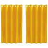 vidaXL Verduisterende gordijnen 2 pcs Mosterdgeel 140 x 140 cm Fluweel