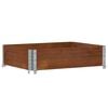 vidaXL Plantenbak 80x60 cm massief grenenhout bruin