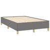 vidaXL Bedframe zonder matras 120x190 cm stof donkergrijs
