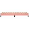 vidaXL Bedframe fluweel roze 100x200 cm