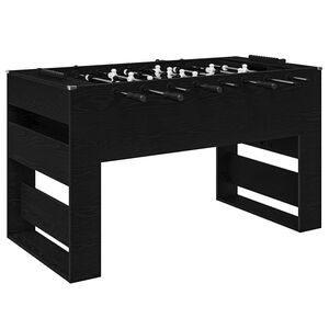 vidaXL Honkbaltafel Zwarte Eik 146,5 x 74 x 85 cm Bewerkt hout