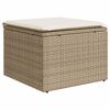 vidaXL 12-delige Loungeset met kussens poly rattan beige