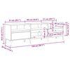 vidaXL TV-kast Oud Hout 150 x 30 x 45 cm Gemonteerd hout en ijzer