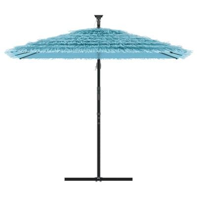 vidaXL Parasol met stalen paal 246x246x230 cm blauw