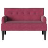vidaXL Chesterfield Bank Wijnrood 112 x 65,5 x 75 cm Fluweel