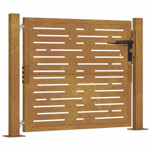 vidaXL Poort vierkant 100x75 cm cortenstaal