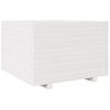 vidaXL Plantenbak 70x70x49,5 cm massief grenenhout wit