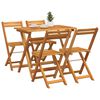 vidaXL Bistroset 5 pcs Olie naturel Massief Acaciahout