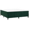 vidaXL Boxspring bed 180x200 cm fluweel donkergroen