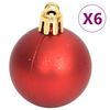 vidaXL 108-delige Kerstballenset goud en rood