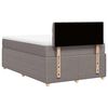 vidaXL Boxspring met matras stof taupe 120x190 cm