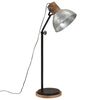 vidaXL Vloerlamp 25 W E27 30x30x100-150 cm vintage zilverkleurig