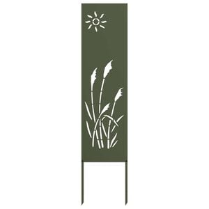 vidaXL Tuin Privacy Screen Olijfgroen 32 x 140 cm Koudgewalst staal